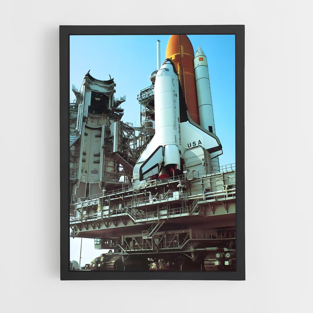 Poster Mission Vers les Étoiles – affiche Espace rétro (vue 2)